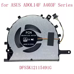 Nuevo ventilador de refrigeración de CPU Compatible para ASUS ADOL14F ADOL14 ADOL14FA A403F S403F DFS5K12115491G FLCC HQ23300073000