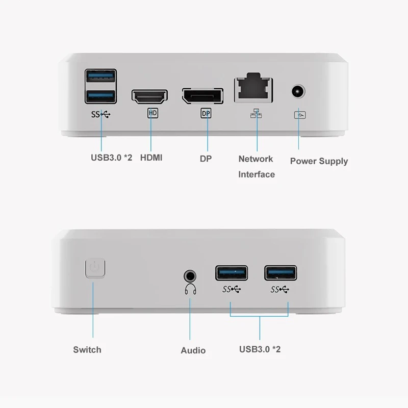 AITTACT nueva Mini PC luz AMD Ryzen 5 3550H Ryzen 7 3750H Windows 11 DDR4 Ram M.2 2280 SSD escritorio AMD Gaming PC ordenador - imagen 5