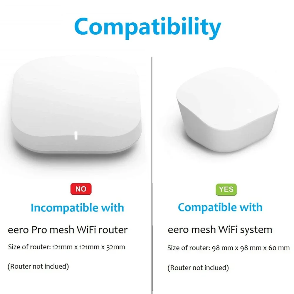 Contenedor de almacenamiento de línea de red para montaje en pared, enrutador WiFi sin perforaciones, caja de cables, enrollador de cables incorporado, equipo para enrutador WiFi Eero Mesh - imagen 5