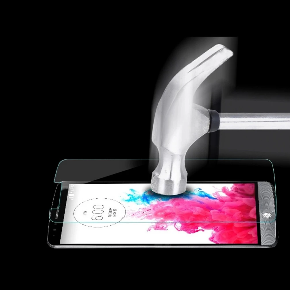 Protector de pantalla de vidrio templado inastillable + película de soporte de teléfono para LG G3 - imagen 3