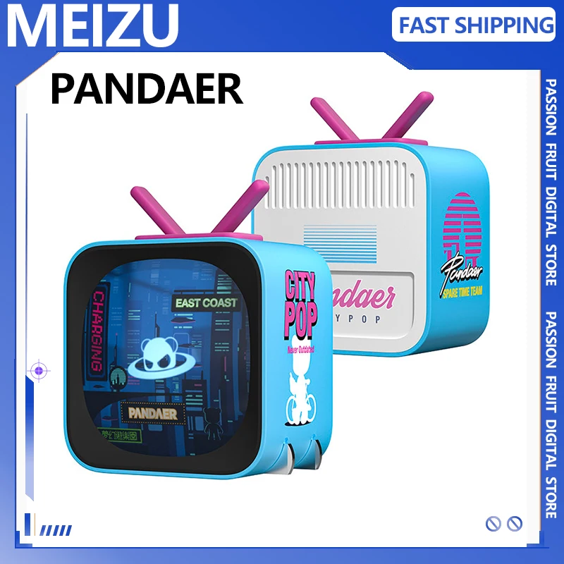 MEIZU PANDAER Mini TV moda 40W cargador rápido interfaz Dual tipo C Convertible dispositivo de carga de teléfono accesorios de juego regalo