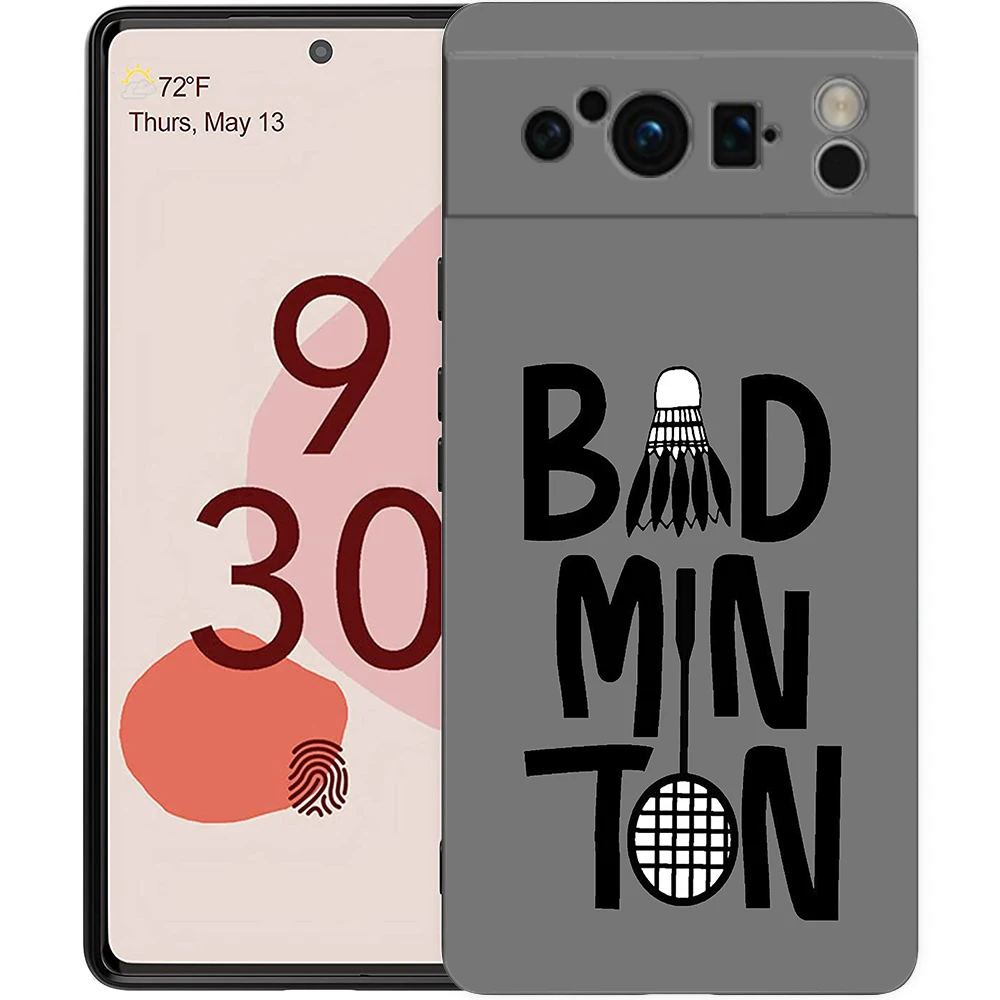 Para Google Pixel 10 Pro funda de teléfono Pixel 9 Pro XL TPU funda Pixel 8 Pro 9A 8A 7A 7 6A 6 Pro funda suave bádminton - imagen 4
