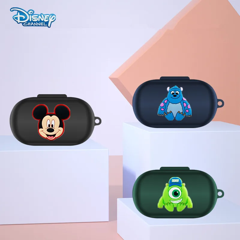 Funda para auriculares de dibujos animados de Disney para Anker SoundCore Space A40, carcasa protectora de silicona para auriculares inalámbricos con Bluetooth y gancho