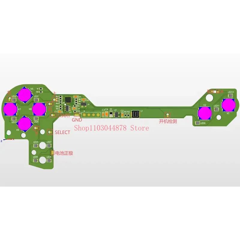 Resorte de Botón Metálico Integrado para GAMEBOY GBC GBA, Apto para Combinación de Colores Personalizados .RGB - imagen 4