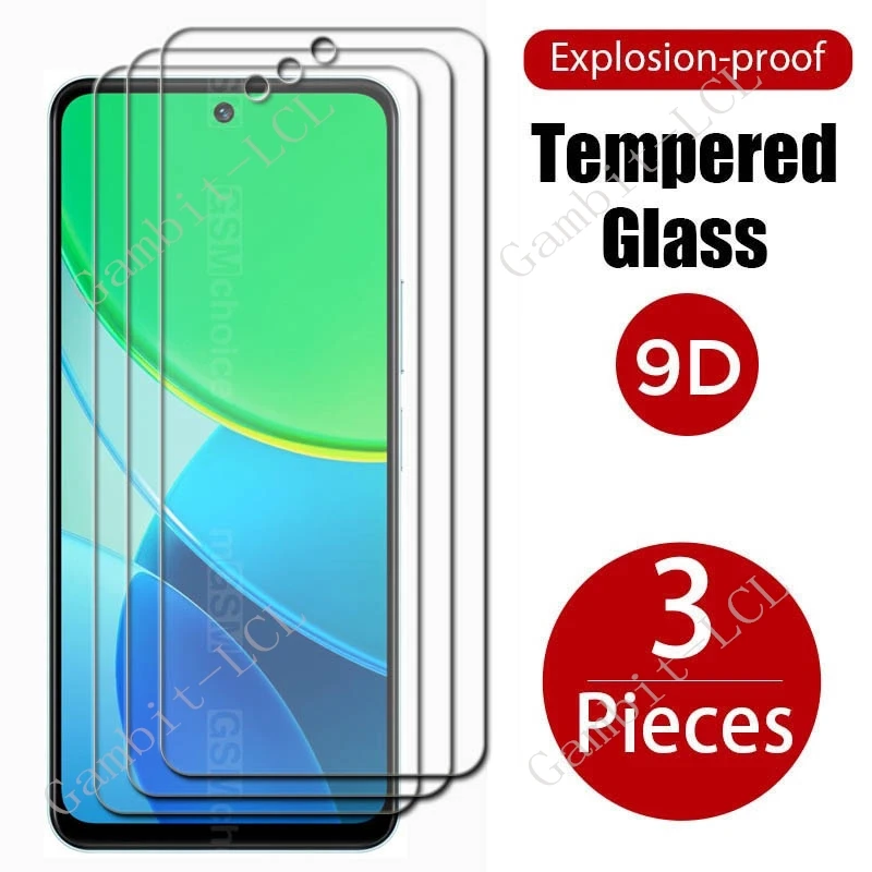 3 uds vidrio templado protector para Vivo Y19s en VivoY19s Gambit VivoY29 Y29 5G 6,68 "película protectora de pantalla