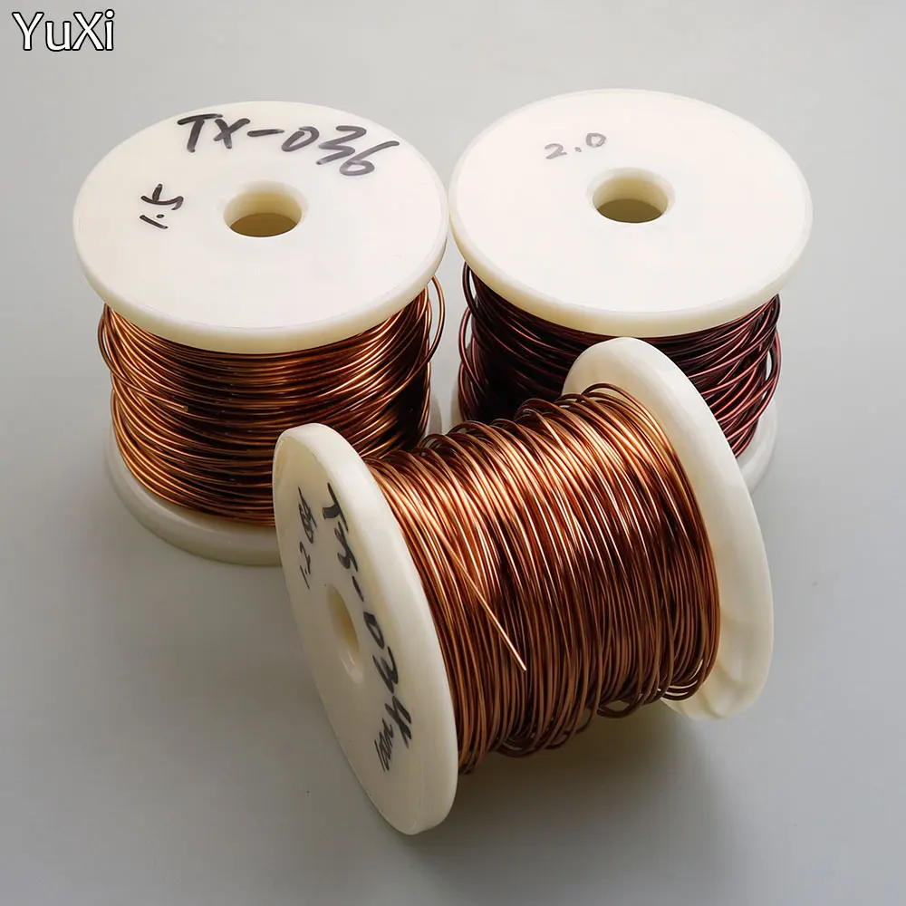 QA-1-155 2UEW-alambre de cobre esmaltado de poliuretano, alambre electromagnético, QA-1-130, alta temperatura, 1,2mm, 1,5mm, 2,0mm, 2,5mm, QZY-2-180