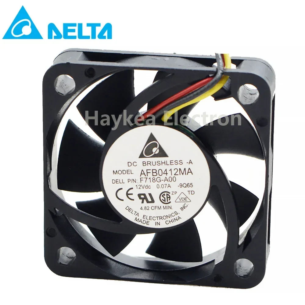 Para delta AFB0412MA 4cm 4010 40*40*10mm 12V 0.07A ventilador de refrigeración silencioso de doble bola F718G-A00 - imagen 2