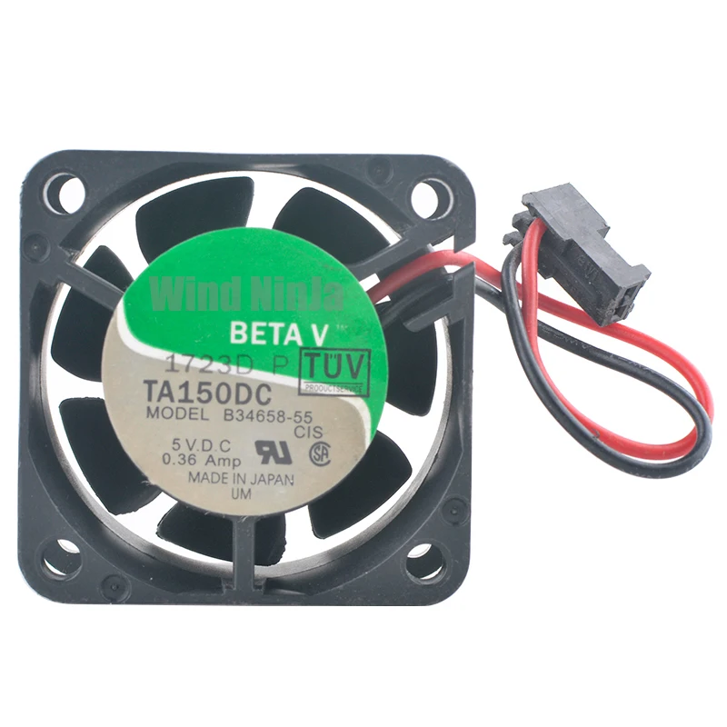 Ventilador TA150DC B34658-55 de 4cm X 40mm 40x40x20mm DC5V 0.36A ventilador de refrigeración de alta velocidad con doble rodamiento de bolas para fuente de alimentación - imagen 3