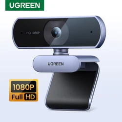 UGREEN Webcam HD 1080p USB con micrófono dual para videollamadas