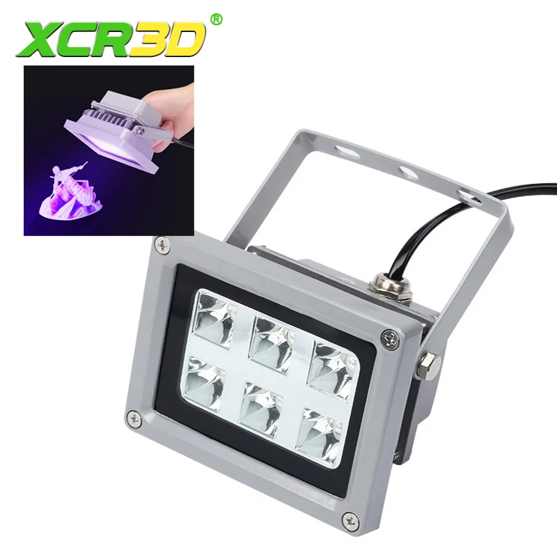 XCR3D 110-260V 405nm UV LED lámpara de luz de curado de resina accesorios fotosensibles para impresora 3D LCD SLA DLP - imagen 2