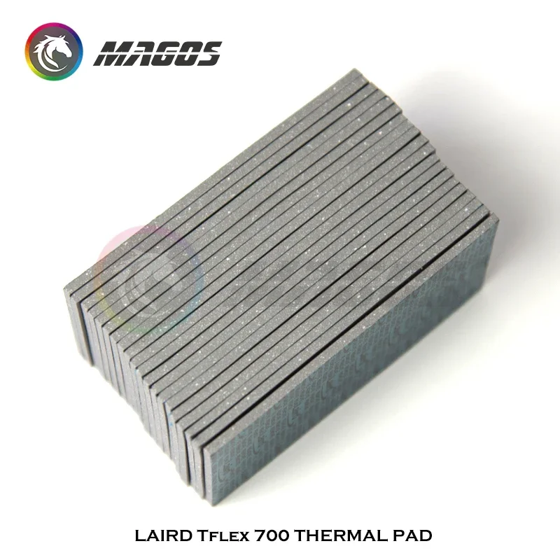 LAIRD Tflex 700 5W/mK GPU CPU RAM SSD disipador de calor almohadilla de silicona conductora de refrigeración 40*80mm/100*100mm almohadilla térmica de alta calidad - imagen 5