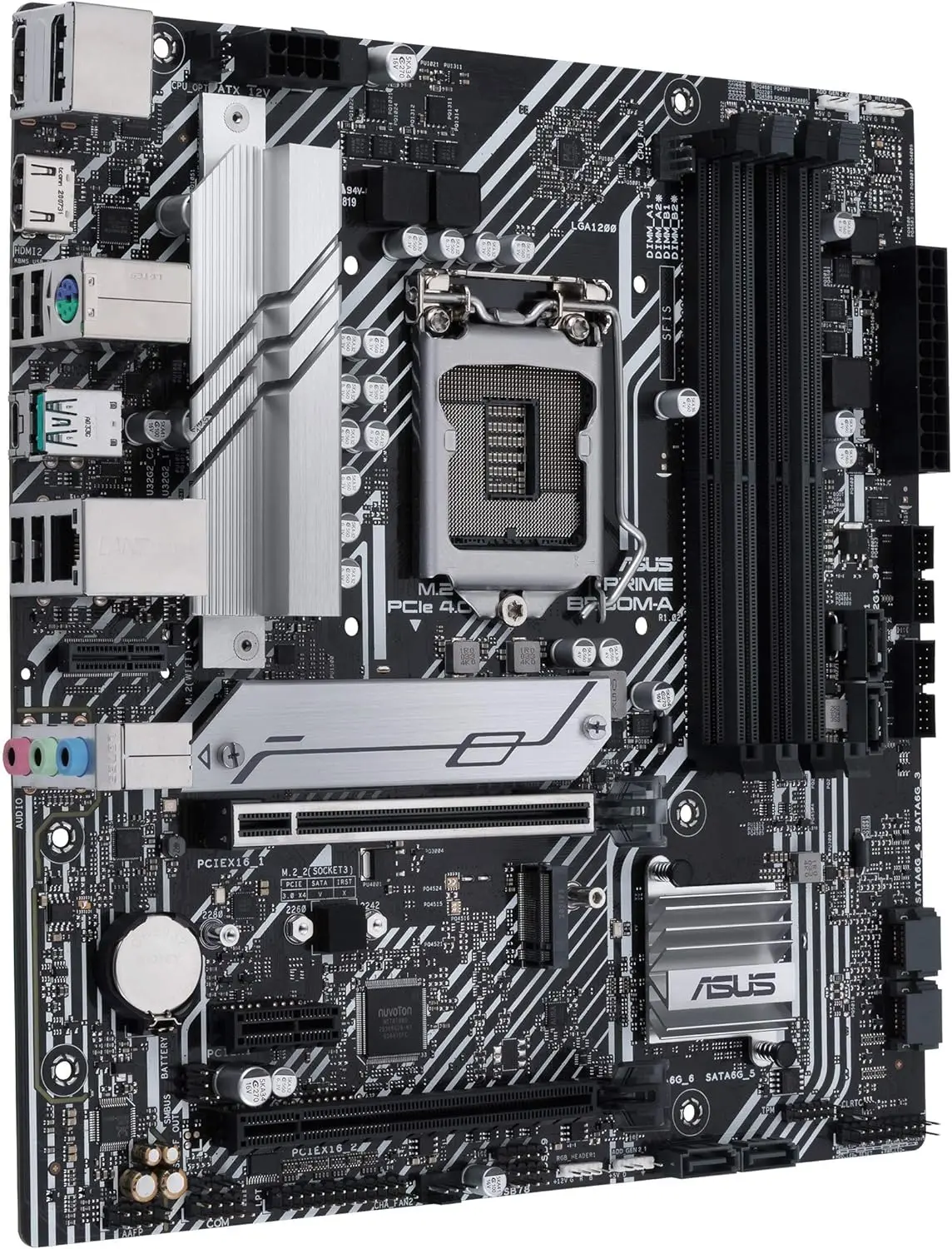 Placa base ASUS PRIME B560M-A LGA1200 intel B560 DDR4 128GB M.2 microATX compatible con CPU Core i3-10100 i5-10500 i5-11600 i9-10900 - imagen 3