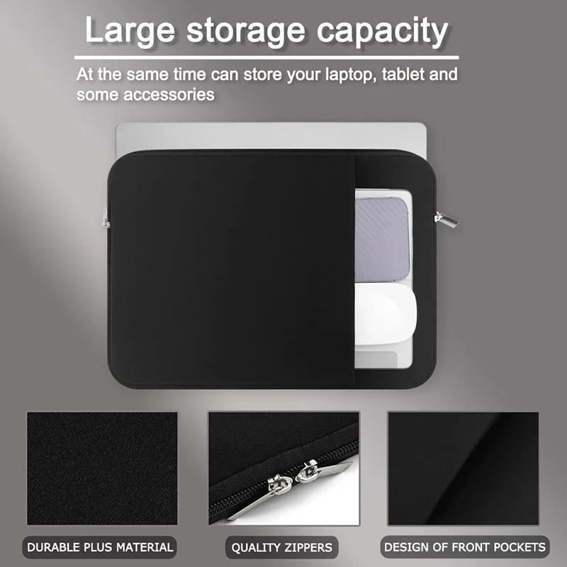 Funda para ordenador portátil 13 14 15,6 pulgadas funda de ordenador para MacBook Air 13,3 funda Xiaomi Lenovo Dell Asus Huawei HP bolsa protectora - imagen 3