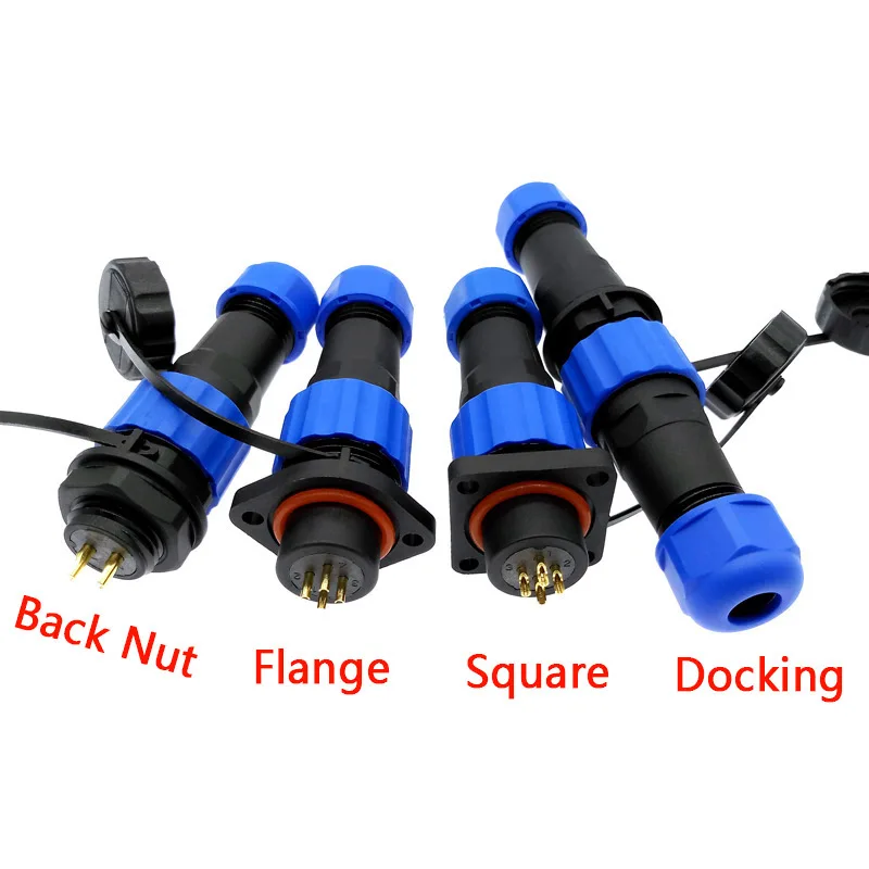 Conector SP16 IP68 Macho Hembra – Cable Impermeable - imagen 4