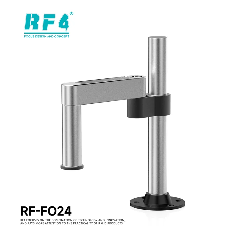 RF4 RF-FO24/FO25/FO26 360 °   Soporte de brazo oscilante para microscopio ajustable, elevación giratoria, soporte plegable telescópico Universal de aleación de aluminio - imagen 2