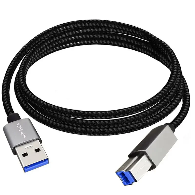 Cable de datos de impresora USB3.0 de alta velocidad A macho a B macho AM/BM puerto cuadrado caja de disco duro móvil Cable de conexión de datos - imagen 4