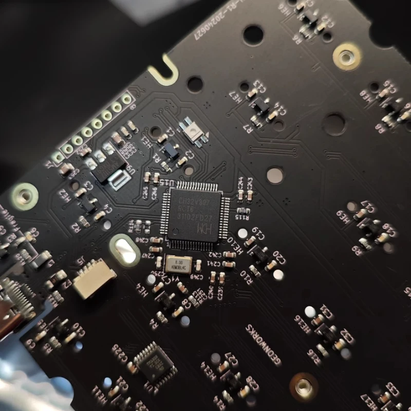 Geonworks Venom 60 HE teclado con interruptor magnético PCB 6.25U/7U espacio personalizado PCB para teclado mecánico para juegos GH60 Tofu60 Holy60 - imagen 4