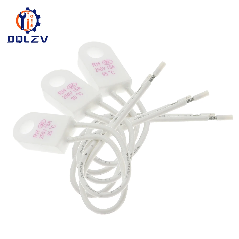 RH 95C 115C 125C 130C 135C 150C 180C 230C grados RH fusible de temperatura de corte 15A 250V fusible térmico del Motor del ventilador