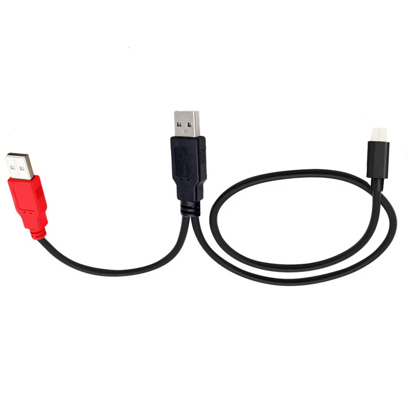 Carga de teléfono Android USB2.0 tipo C con interfaz de conector de USB-C de doble cabezal dividida en dos cables de conversión de energía de doble cabezal - imagen 3