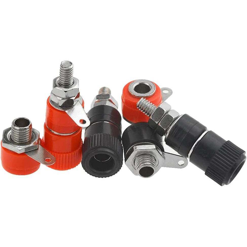 20PCS 4mm Banana Plug Socket Binding Post Terminals + 4mm Banana Female Socket Jack Mount Connectors for Banana Plugs Amplifier - imagen 5