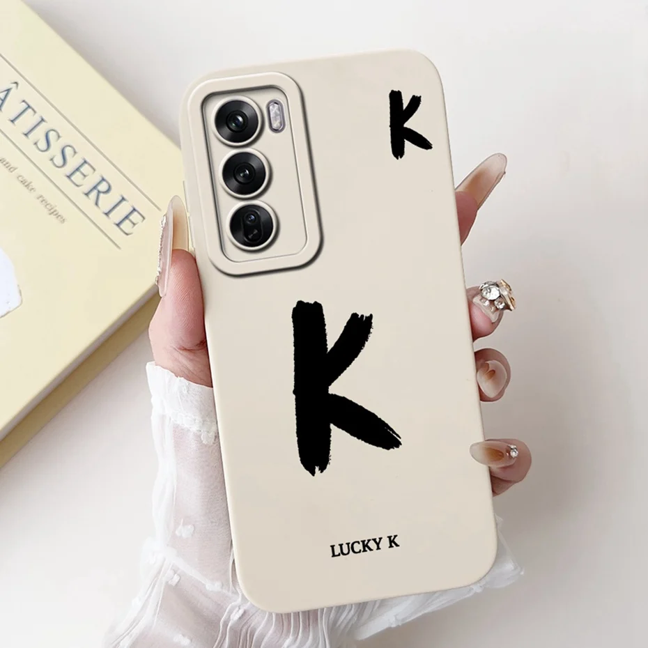 Nueva funda de teléfono con letras a la moda para OPPO Reno12 12Pro, funda de silicona suave a prueba de golpes para Oppo Reno12 Pro 5G Reno 12, fundas para parachoques - imagen 5