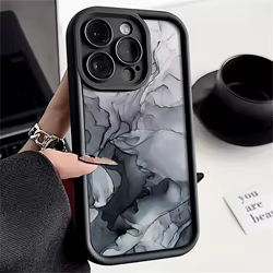 Funda de teléfono con diseño de mármol para iPhone 15 16 17 Pro, funda mate a prueba de golpes para iPhone 11 12 13 14 Pro Max Air 16E 7 8Plus SE2