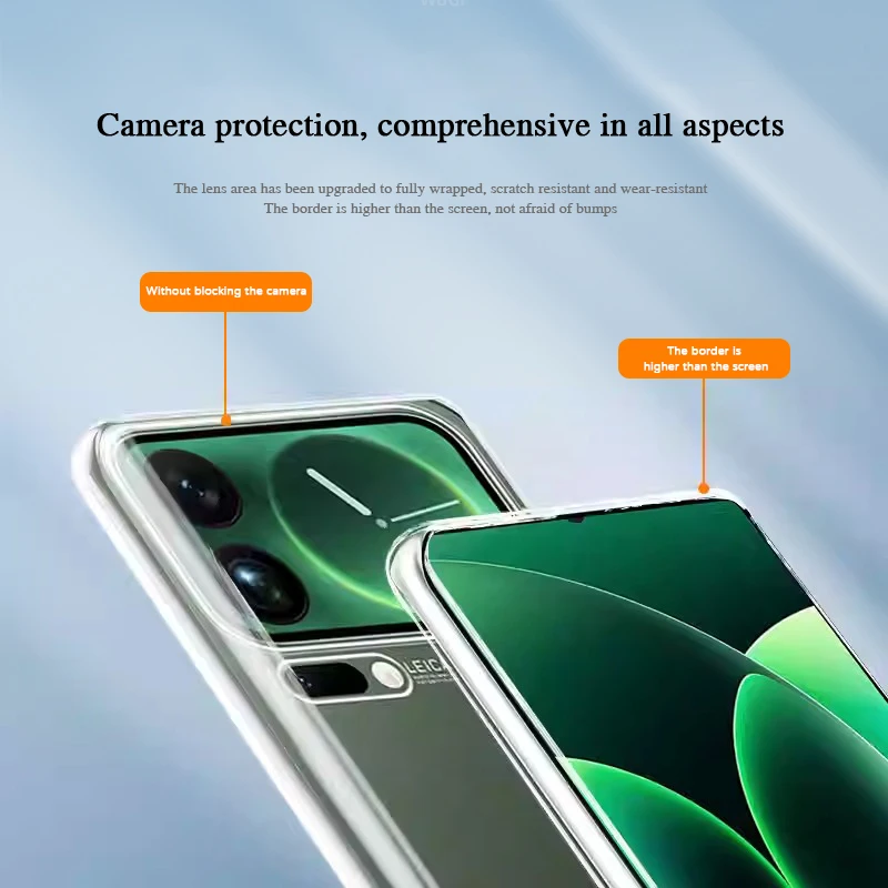 Funda transparente fina Original para Xiaomi 17 Pro Max 5G, fundas protectoras de lujo de silicona a prueba de golpes y antiarañazos para teléfono - imagen 5