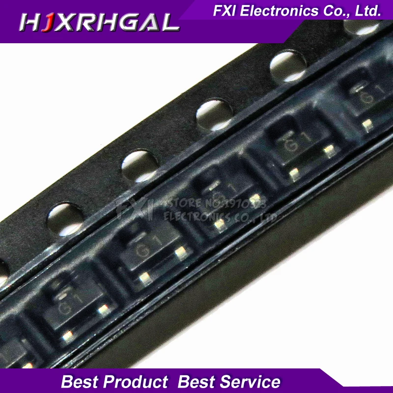 100 Uds 2N5551 SOT23 MMBT5551 G1 SOT23-3 transistores bipolares-transistor BJT PNP nuevo original