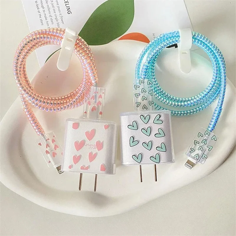 Protector de Cable de carga para iphone, cubierta protectora de cargador de 18W y 20W, funda protectora enrolladora, accesorios para teléfono, organizador de línea de datos - imagen 2