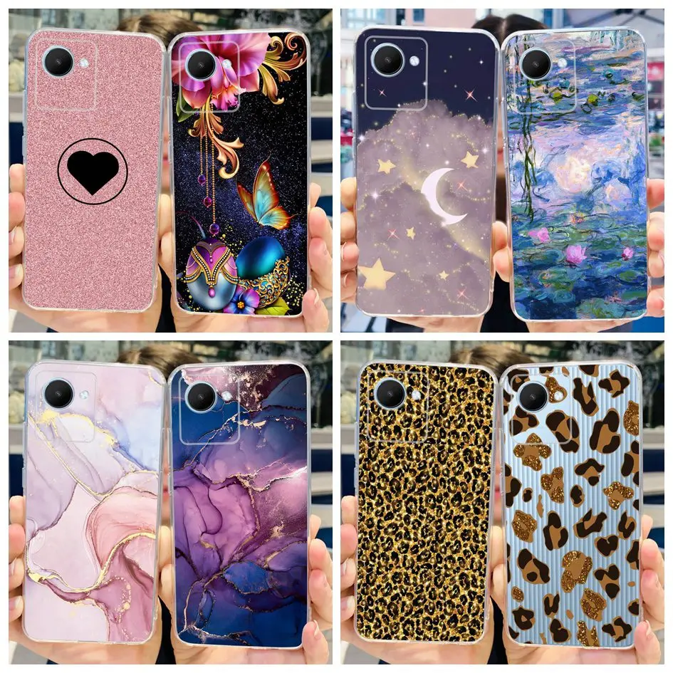 Funda de teléfono con dibujos animados de mármol para Realme, carcasa suave a la moda para Realme, C30, RMX3581, RMX3623, C30S, C 30 S, RealmeC30