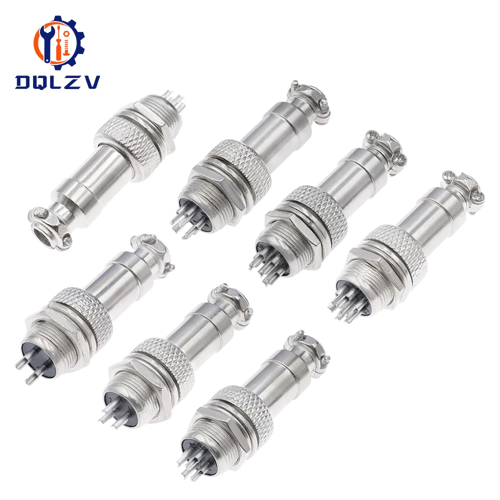 Conector de aviación GX12 2P 3P 4P 5P 6P 7P bloque de terminales fijo tipo acoplamiento móvil conector de Cable eléctrico hembra y macho - imagen 3