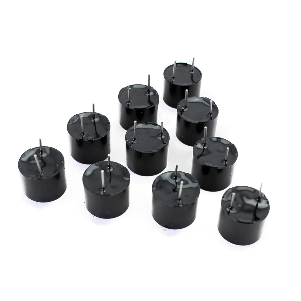 10 unids/lote 5V zumbador activo magnético tono de pitido continuo largo 12*9,5mm Mini zumbador piezoeléctrico activo zumbador Universal 5V 12mm - imagen 5