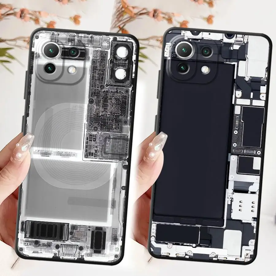 Ruta Creativity Funda de teléfono suave negra para Xiaomi Mi 11 12 13 Lite 10T 11T 12T Pro 12X 13 14 15 Pro