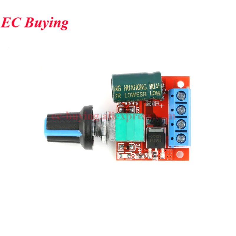 Módulo controlador de velocidad del Motor 5A 90W PWM 12V DC DC-DC 4,5 V-35V regulador de velocidad ajustable Control placa de interruptor 24V - imagen 5