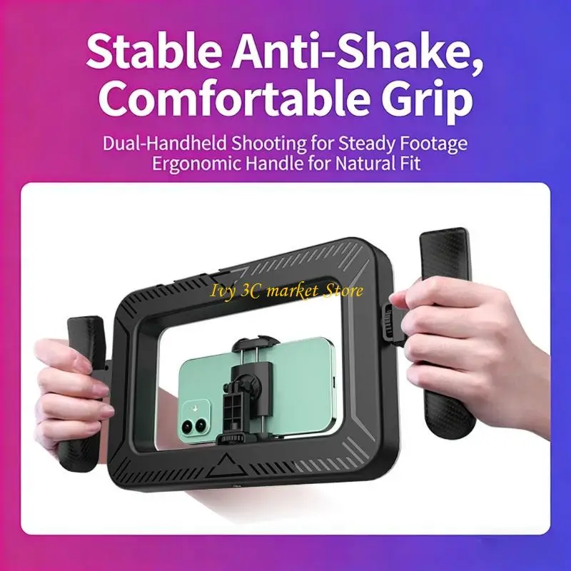 Anillos luz mano D7YC para teléfono inteligente con brillo ajustable y temperatura color para mejorar fotografía y - imagen 5