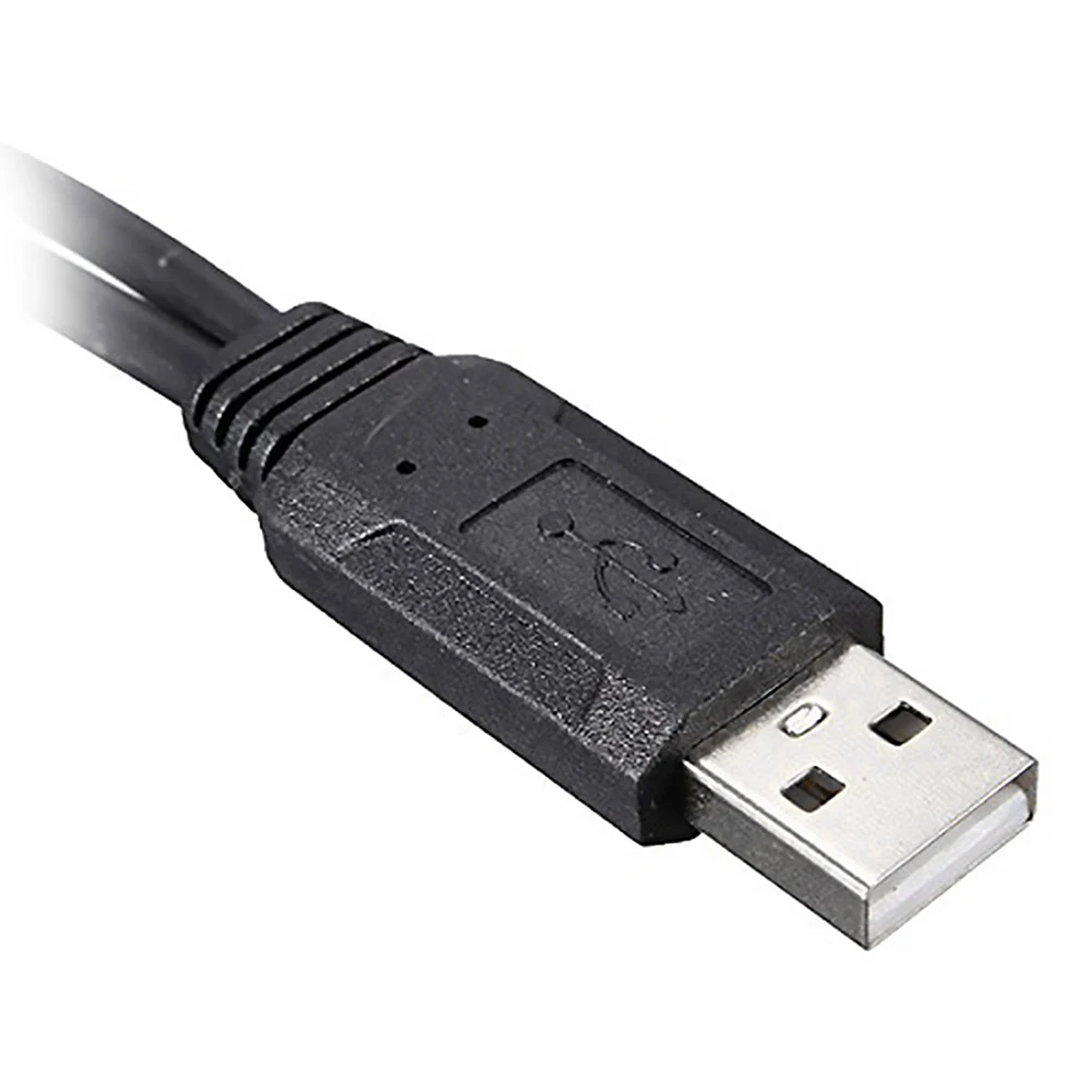 Portable 30cm USB2.0 to Dual USB Male to Female Y Splitter HUB Extension Cable - imagen 5