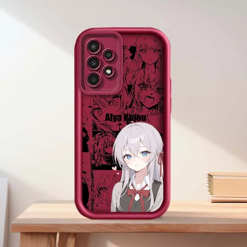Funda de Teléfono con Diseño de Anime Alya Kujou para Samsung Galaxy A73 A72 A71 A56 A55 A35 A25 A54 A53 A52 A51 A32 - imagen 5