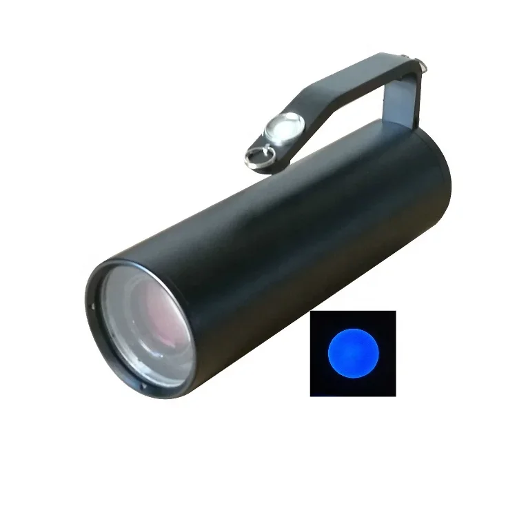 Potente lámpara LED de exploración de luz azul para lámparas de búsqueda al aire libre, linterna de 420nm - 470nm, fuentes de luz LED de inspección forense