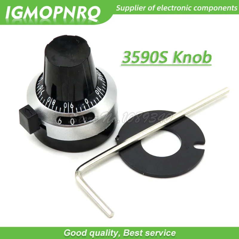 1 Uds 3590S 6,35mm 4mm perilla de escala de precisión perilla de potenciómetro IGMOPNRQ - imagen 2