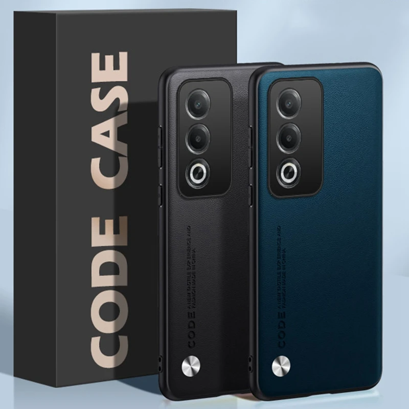 Funda de cuero PU de lujo para OPPO A80 5G, funda trasera de silicona mate a prueba de golpes, funda de teléfono de protección completa para OPPO A3 Pro A3Pro - imagen 4