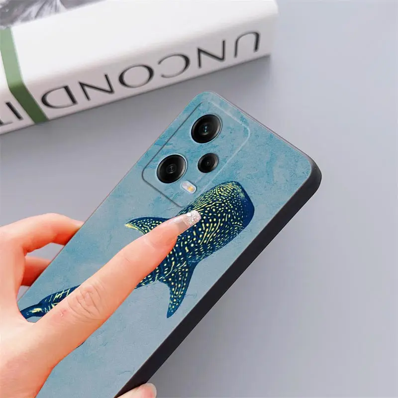 Funda blanda ballena tiburón océano para Xiaomi Redmi Note 13 12 Pro Plus 11 10 9 8 Pro 12S 11S 13C 12C 10C funda trasera de teléfono tiburón - imagen 5