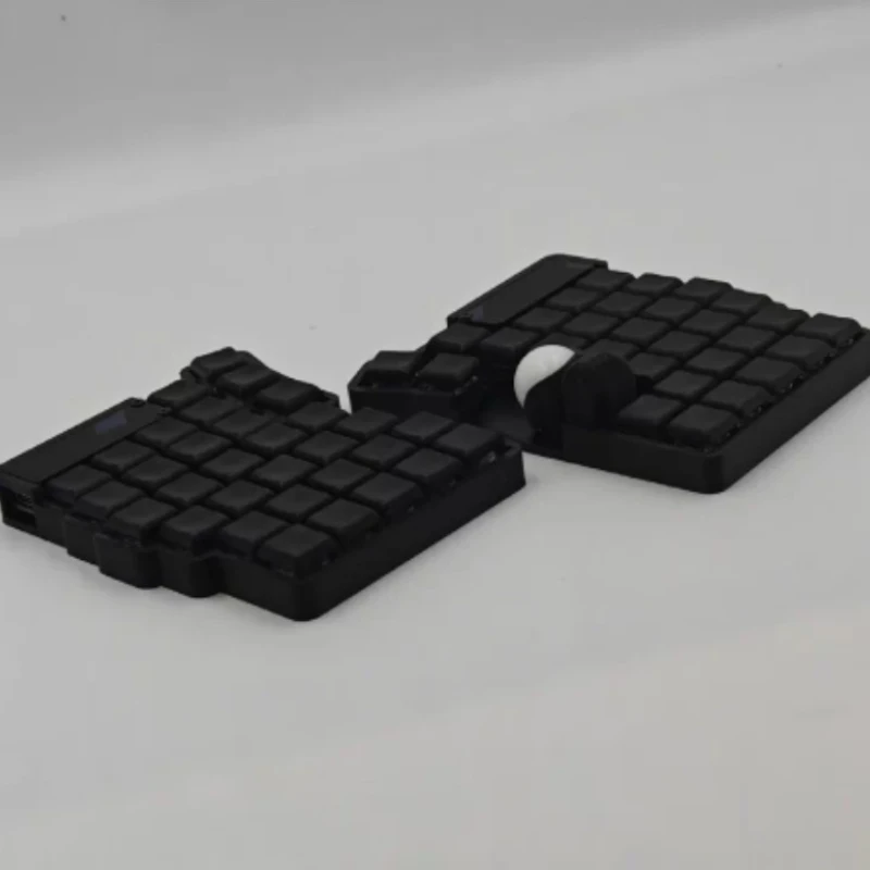 Teclado dividido Trackball con cable personalizado RGB intercambiable en caliente ergonomía teclado dividido de modo único para teclado VIAL izquierdo derecho - imagen 5
