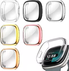 Funda Fitbit Versa 4 / Sense 2 / Versa 3 – TPU Pantalla Completa