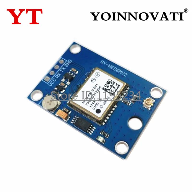 GY-NEO6MV2 nuevo módulo GPS NEO-6M NEO6MV2 con Control de vuelo EEPROM MWC APM2.5 antena grande para Arduino 6MV2 - imagen 3