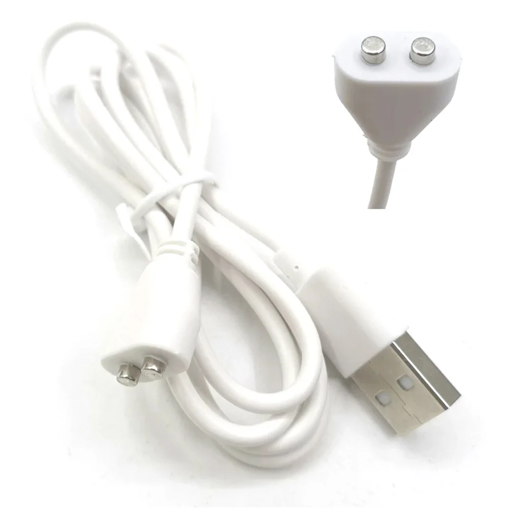 Cable de carga magnético de 2 pines, imán de espaciado central de 5mm, cargador de energía USB Suctio para instrumento de belleza, dispositivo inteligente - imagen 2