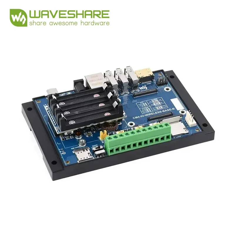 Módulo de expansión inalámbrico Raspberry Pi CM4 Industrial IoT 5G/4G Waveshare con módulo UPS nuevo CM4-IO-WIRELESS-BASE B - imagen 3