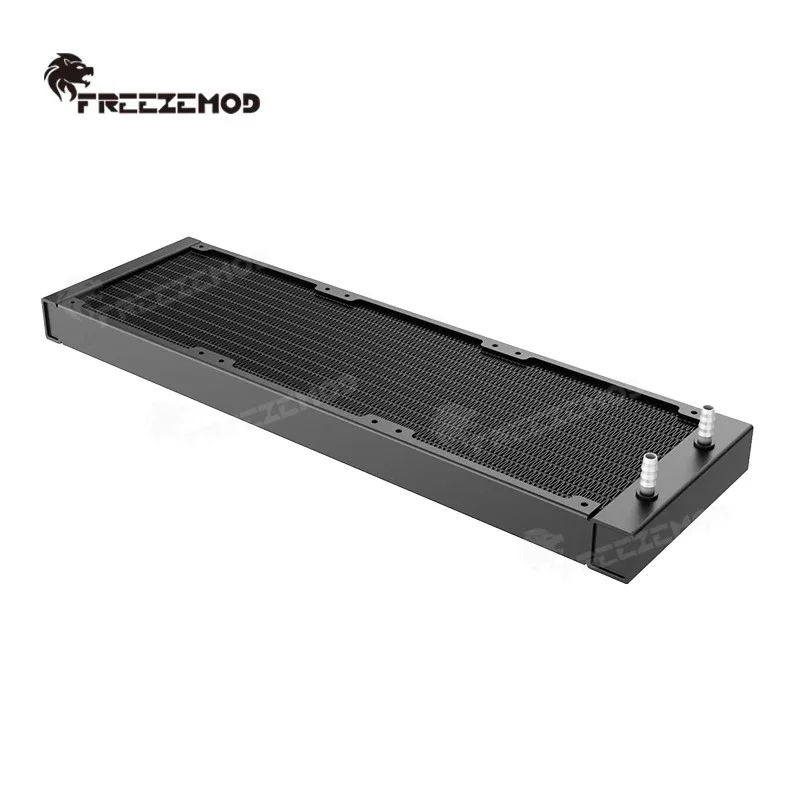 FreezeMod 360 Radiador enfriador de agua Rad de aluminio PC refrigeración por agua ventilador de 12 cm, conexión ID manguera de 5-6 mm, negro/blanco R-LP22-360 - imagen 2