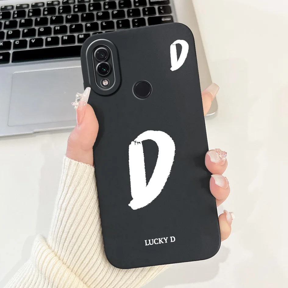 Para Xiaomi Redmi Note 7 Pro funda bonita letras de nombre en inglés funda protectora trasera de silicona suave para Xiaomi Redmi Note 7 7S parachoques - imagen 4