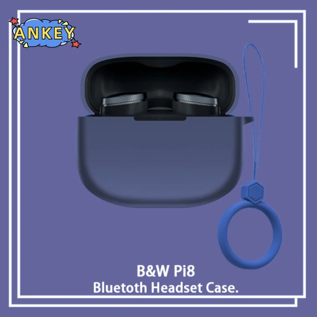 Funda protectora B & W para Bowers & Wilkins Pi8 Pi6, anticaída, silicona suave, auriculares inalámbricos Bluetooth, transporte - imagen 5