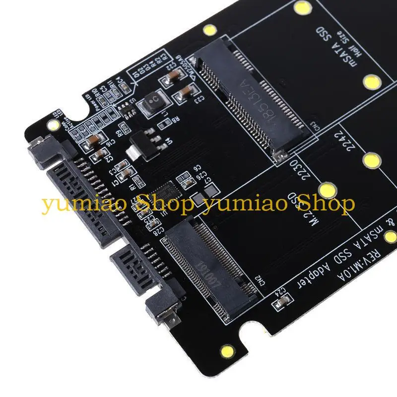 587B 2 en 1 para M.2 B para clave Mini PCIE o SSD mSATA a tarjeta adaptadora SATAIII F - imagen 3